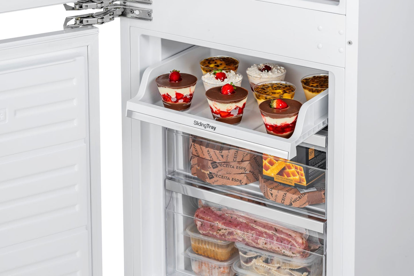 Refrigerador Bottom Freezer Tecno para Revestir 233 Litros 220V - Portas Reversíveis