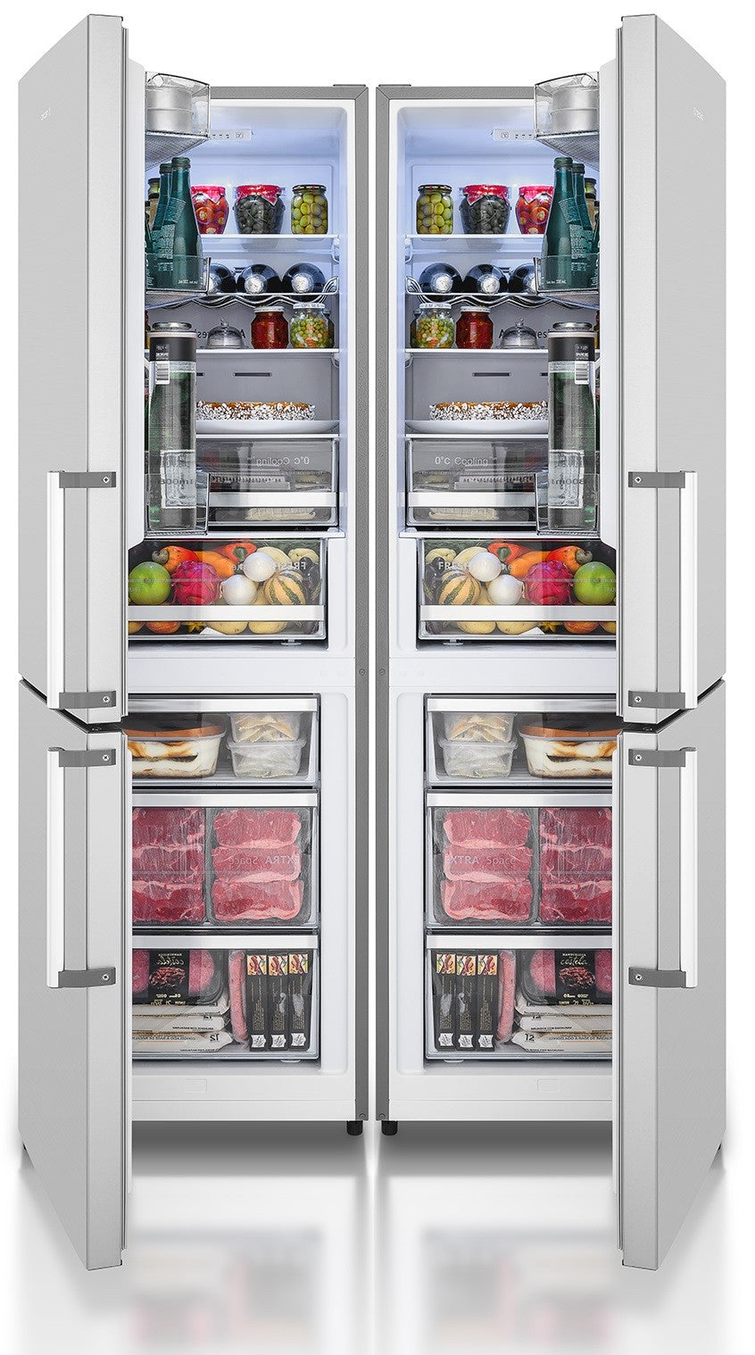 Refrigerador Bottom Freezer Tecno Original DUO 648 Litros 122cm 220V