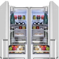 Refrigerador Tecno DUO Bottom Freezer 648 Litros Inox 122cm