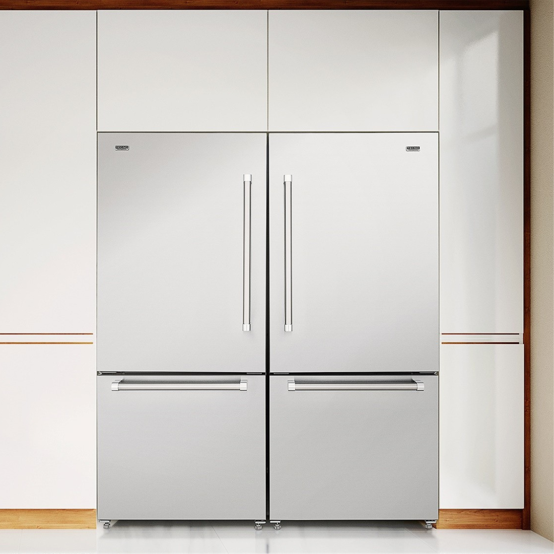 Refrigerador Bottom Freezer Professional de Embutir 445 Litros Inox 220V - Abertura para Direita