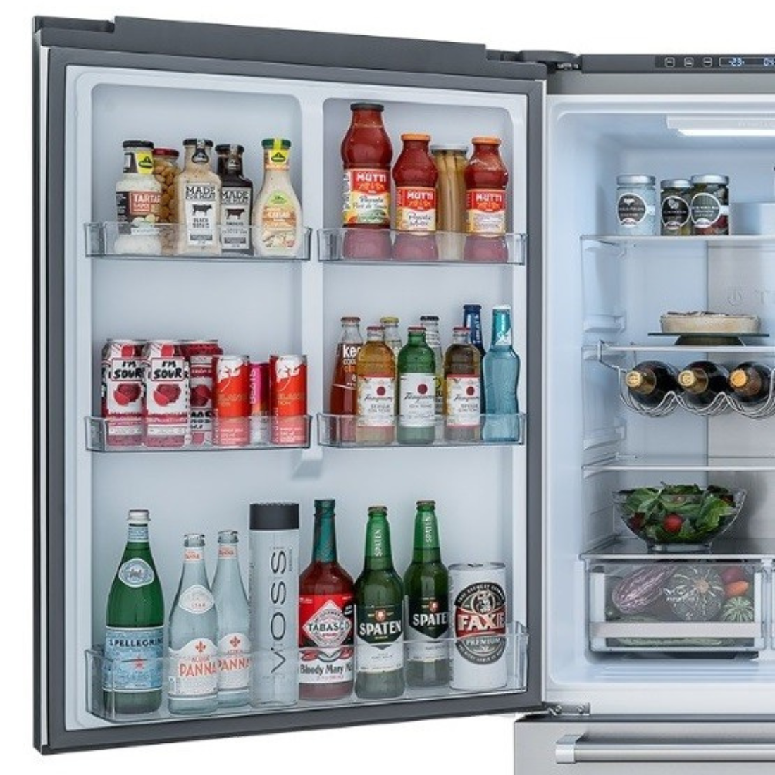 Refrigerador Bottom Freezer Professional de Embutir 445 Litros Inox 220V - Abertura para Direita