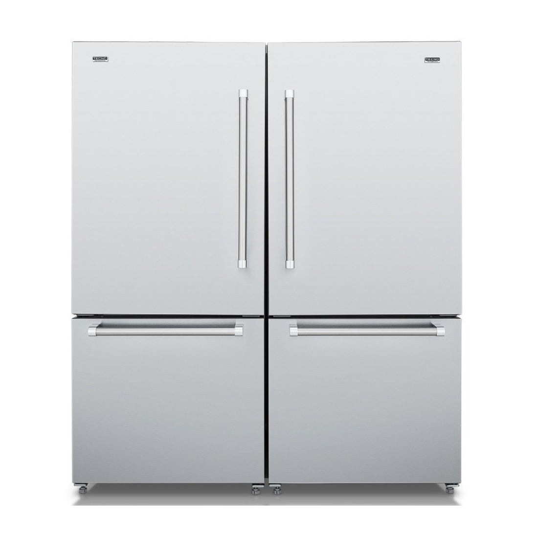 Refrigerador Bottom Freezer Tecno de embutir Professional DUO 890L 152cm 220V