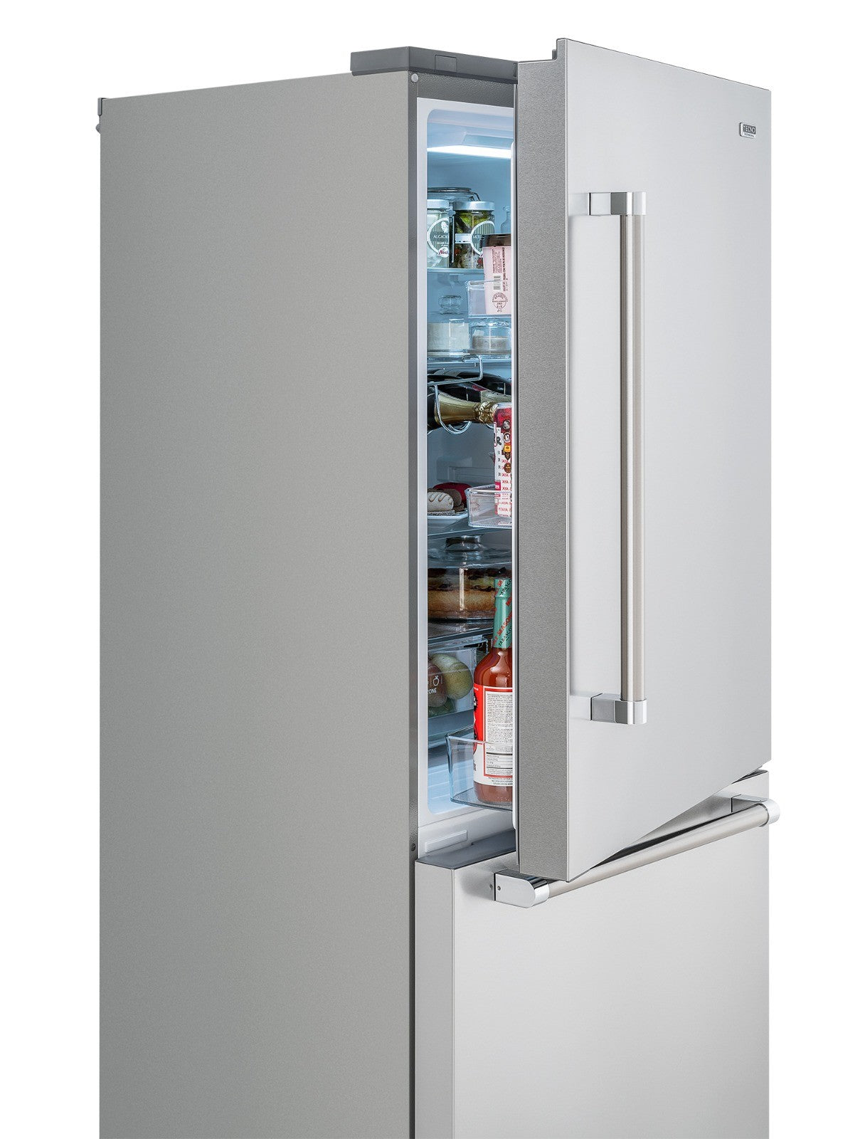 Refrigerador Bottom Freezer Professional de Embutir 445 Litros Inox 220V - Abertura para Direita
