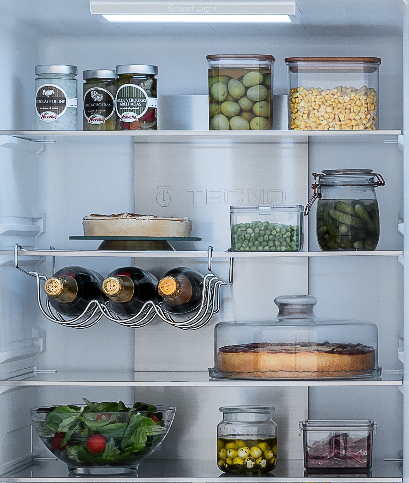 Refrigerador Bottom Freezer Professional de Embutir 445 Litros Inox 220V - Abertura para Direita