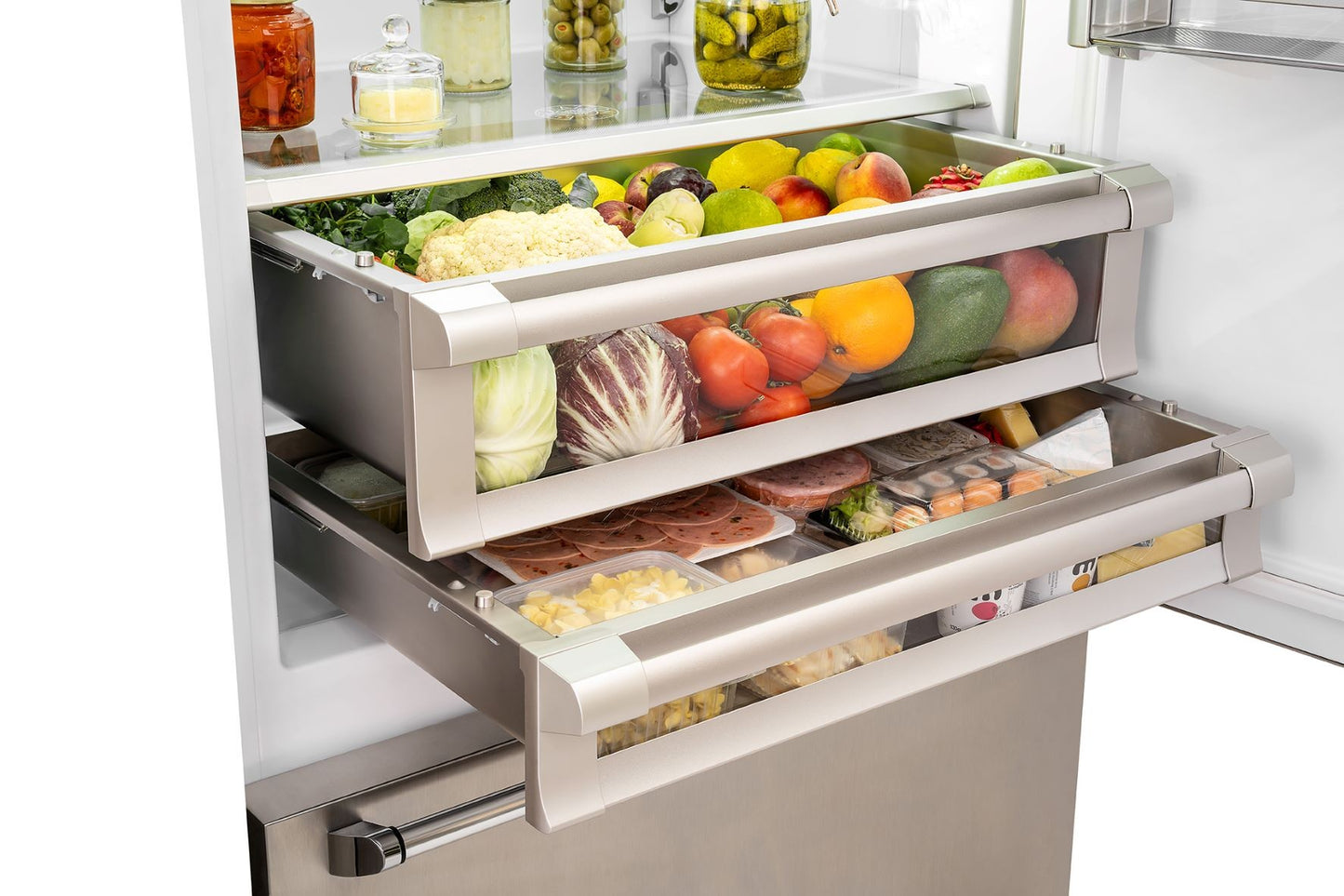 Refrigerador p/ Revestir e embutir Bottom Freezer 596 Litros 90cm Inox 220V - Abertura para Direita