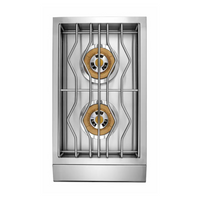 Side Burner à Gás Evol 2 Queimadores Tripla-Chama Inox 34cm