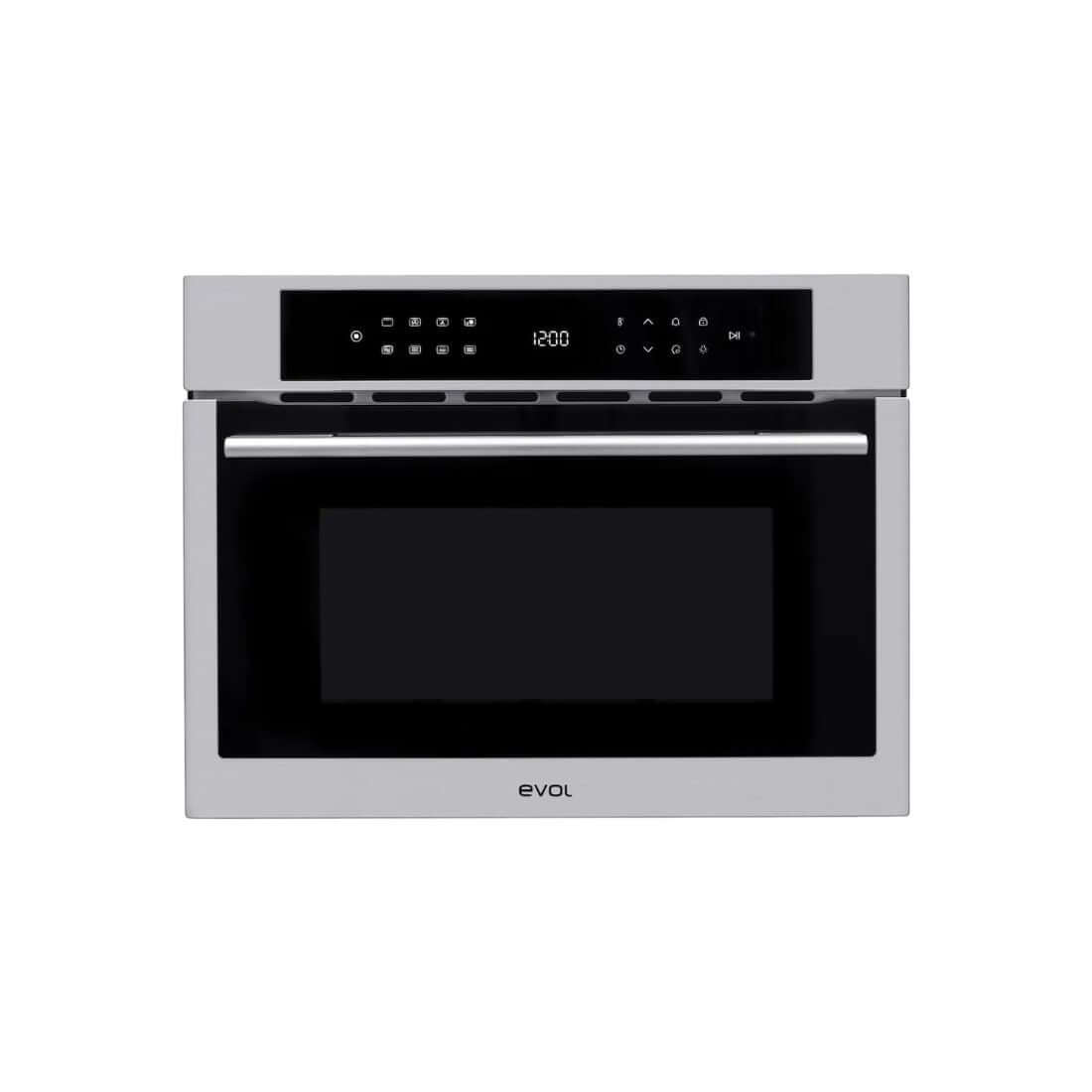 Forno Evol combinado com Micro-ondas IX13 Inox 60cm, 35L, painel digital touch em aço inox e vidro temperado