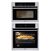 Torre Quente Evol elétrica 60cm com forno air fry 73L e micro-ondas 35L inox, painel touch e bandeja de batatas fritas