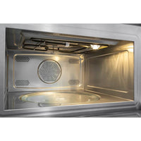 Forno Evol combinado com Micro-ondas IX17 vidro preto 60cm interior em aço inox, prato giratório e painel de convecção