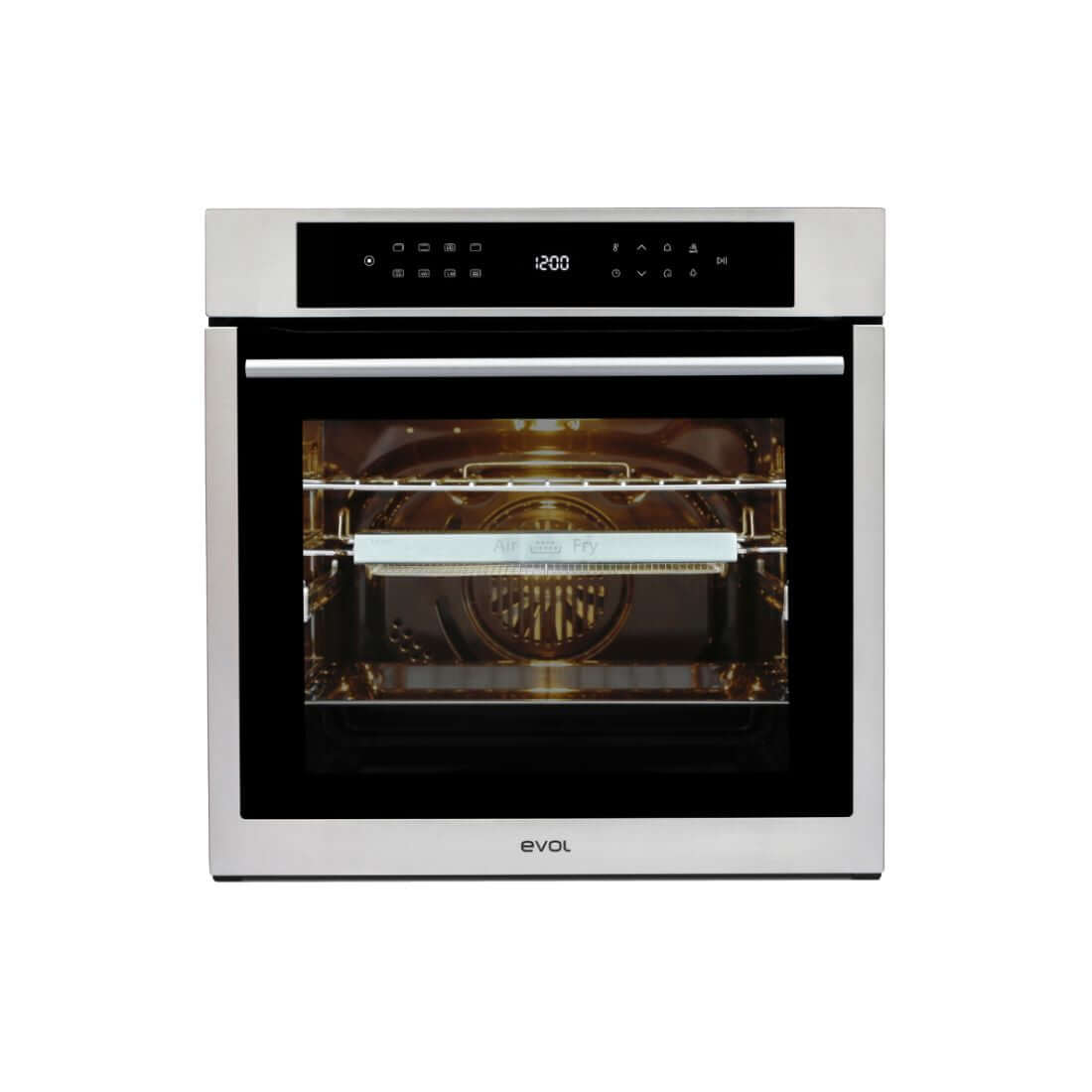 Forno Evol Elétrico embutir 73L inox 60cm com Air Fryer cesto incluso e painel digital Wake Up