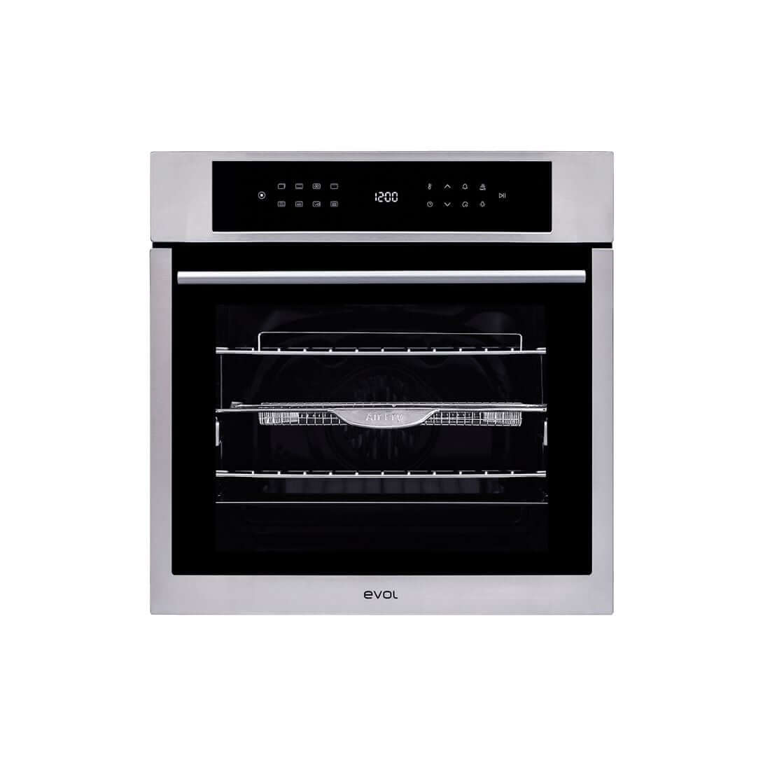 Forno Evol Elétrico embutir 73L inox 60cm com Air Fryer e painel digital Wake Up
