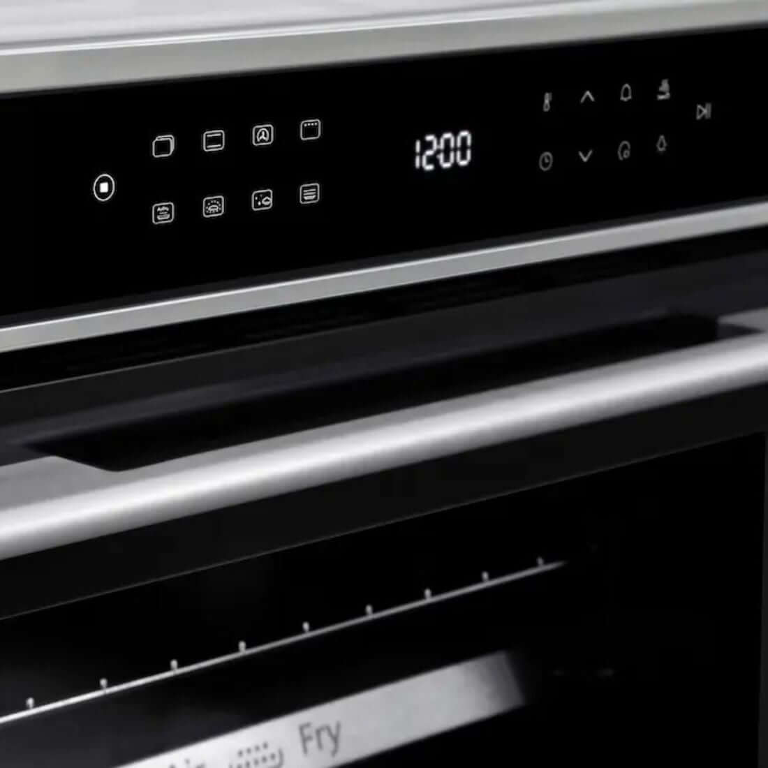 Forno Evol Elétrico IX17 73L preto embutir com painel digital, Air Fryer e alça inox