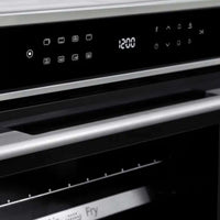 Forno Evol Elétrico IX17 73L preto embutir com painel digital, Air Fryer e alça inox
