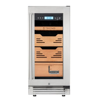 Umidor de Charutos Tecno Professional Inox 38cm