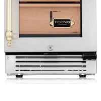 Umidor de Charutos Tecno Vintage Inox 38cm